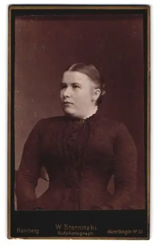 Fotografie W. Sternitzki, Bamberg, obere Königstr. 20, Porträt einer Dame