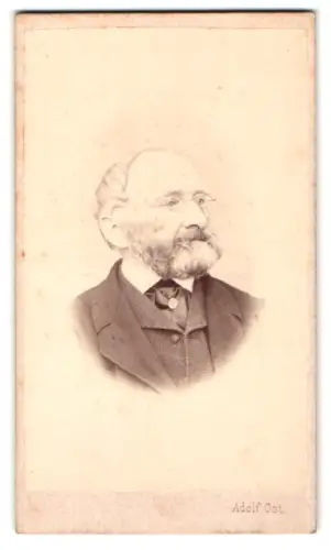 Fotografie Adolf Ost, Stadt, Strauchgasse 1, Porträt eines älteren Herrn