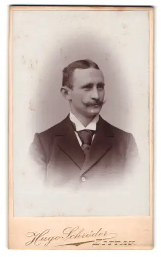 Fotografie Hugo Schröder, Zittau, Milchstrasse 7, Porträt eines Mannes im Anzug