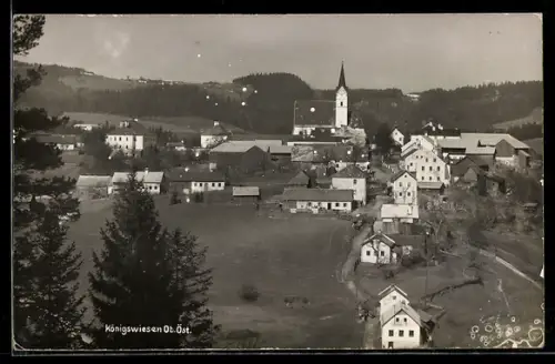AK Königswiesen /Ob. Öst., Totalansicht mit Kirche