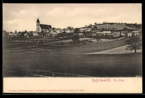 AK Kefermarkt /Ob. Öst., Ortspanorama mit Umgebung