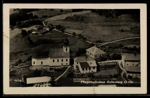 AK Kaltenberg /O.-Oe., Ortsansicht mit Kirche, Fliegeraufnahme