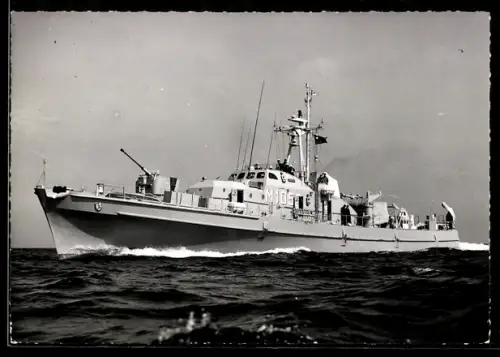 AK Schnelles Minensuchboot der Bundesmarine M 1056 Rigel in Fahrt