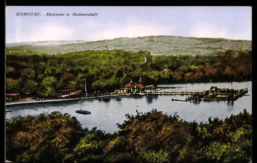 AK Komotau, Alaunsee mit der Badeanstalt