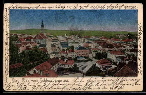 AK Ried, Teilansicht vom Schlossberge aus