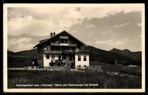 AK Krimml, Alpengasthof zum Filzstein am Plattenkogel