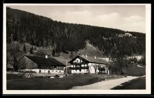 AK Salzburg, Zistelalm, Pension und Gasthof an der Autostrasse auf die Gaisbergspitze