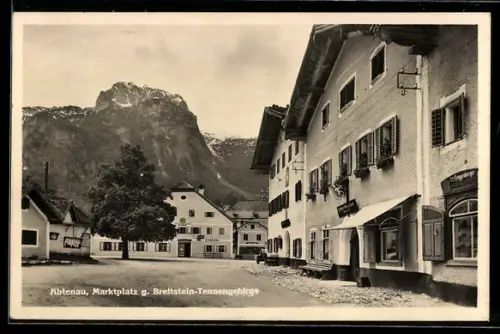 AK Abtenau, Marktplatz g. Brettstein-Tennengebirge