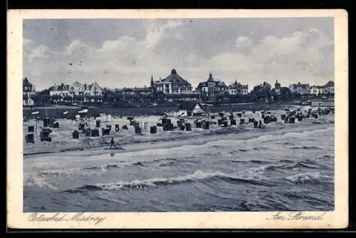 AK Misdroy, Strandpartie mit Strandkörben
