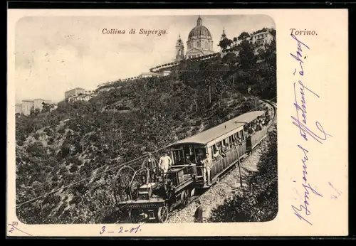 AK Torino, Collina di Superga, Bergbahn