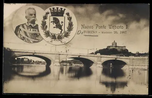 AK Torino, Nuovo Ponte Umberto I, maggio 1907