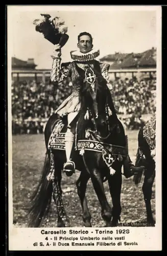 AK Torino, Carosello Storico 1928, Principe Umberto