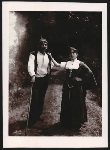Fotografie Ansicht Madeira, Einwohner der Insel in National Tracht
