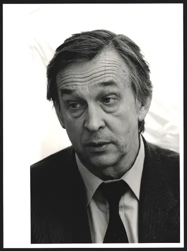 Fotografie Portrait valentin Falin, sowjetischer Diplomat auf Intern. Naturwissenschaft Kongress