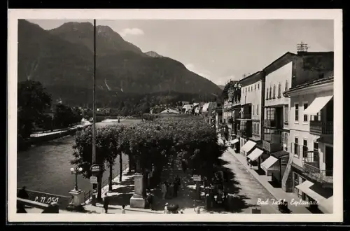 AK Bad Ischl, Esplanade aus der Vogelschau