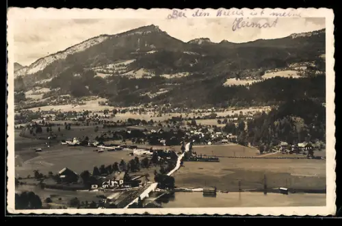 AK Bad Goisern am Hallstättersee, Steeg, Gesamtansicht mit Ewiger-Wand
