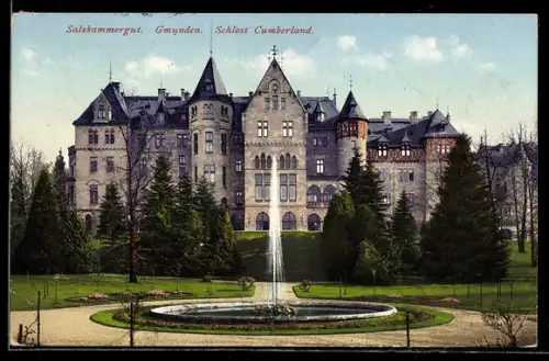 AK Gmunden /Salzkammergut, Schloss Cumberland