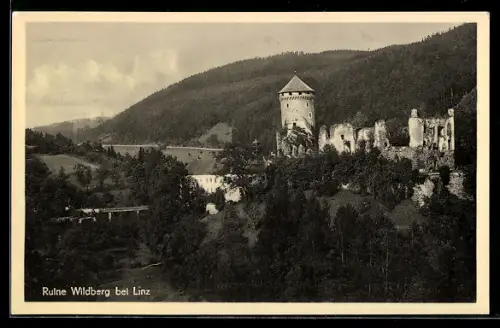 AK Kirchschlag bei Linz, Wildberg, Ruine mit Umgebung