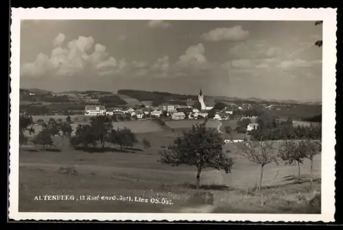 AK Altenberg, Gesamtansicht mit Kirche und Feldern