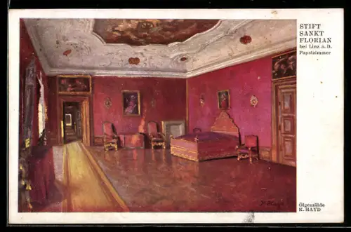 AK St. Florian bei Linz, Papstzimmer