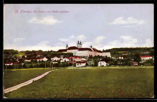 AK St. Florian /Ob. Öst., Von Süden gesehen