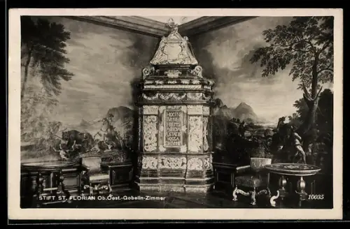 AK St. Florian /Ob. Öst., Gobelin-Zimmer