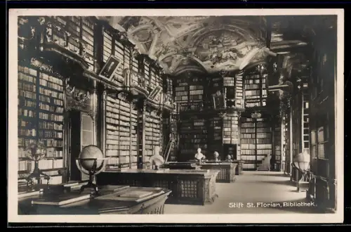 AK St. Florian, Bibliothek im Stift