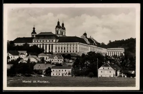 AK St. Florian, Klosteranlage mit Kirche