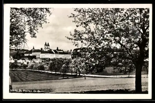 AK St. Florian, Kloster und Ortspanorama