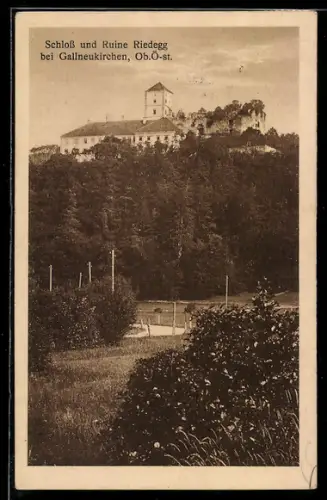 AK Gallneukirchen /Ob.-Öst., Schloss und Ruine Riedegg