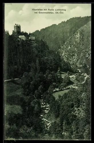 AK Gramastetten, Klamleiten mit Ruine Lichtenhag