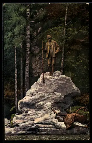 AK Bad Ischl, Kaiser Franz Josef Jagd-Denkmal