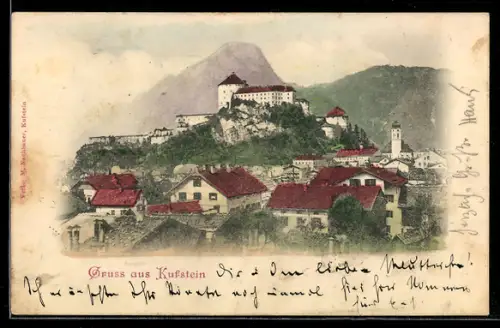 AK Kufstein, Festung mit Ortspanorama