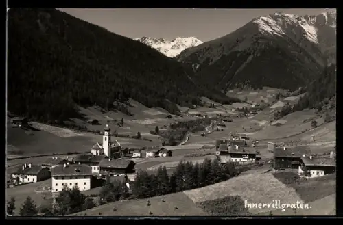 AK Innervillgraten, Panorama mit Kirche