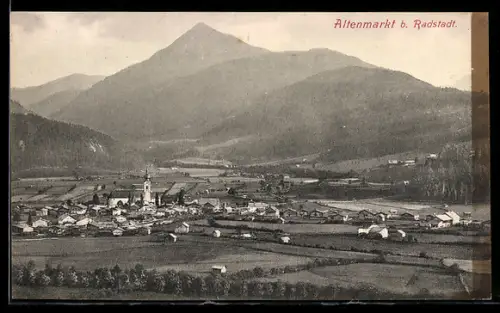 AK Altenmarkt b. Radstadt, Teilansicht mit Kirche