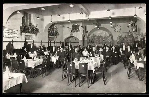 AK Wien, Michael Königs Restaurant Maximiliankeller, Innenansicht, Opernring 11