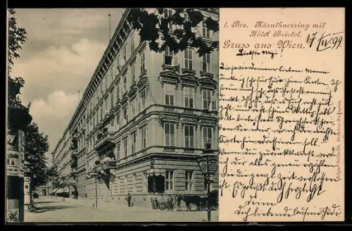 AK Wien, Kärntner Ring mit Hotel Bristol