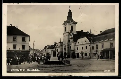 AK Zwettl /N.-Ö., Hauptplatz