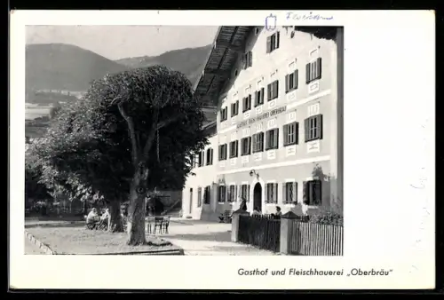 AK Mittersill /Salzburg, Gasthof und Fleischhauerei Oberbräu