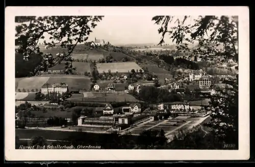 AK Bad Schallerbach /Oberdonau, Durchblick zum Ort