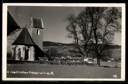 AK Pöggstall /N. Ö., Blick zur Annakirche