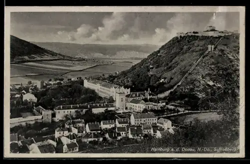AK Hainburg a. d. Donau, Blick zum Schlossberg