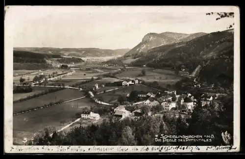 AK Scheiblingkirchen /Piestal, Ortsansicht aus der Vogelschau