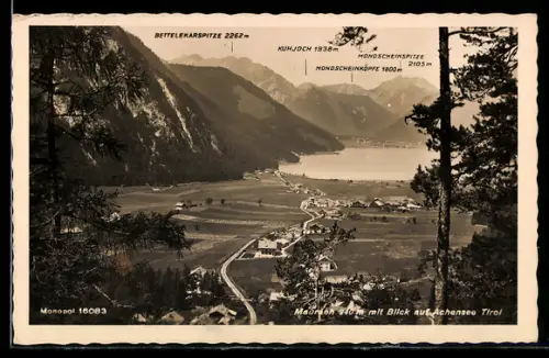 AK Maurach /Tirol, Blick zum Achensee