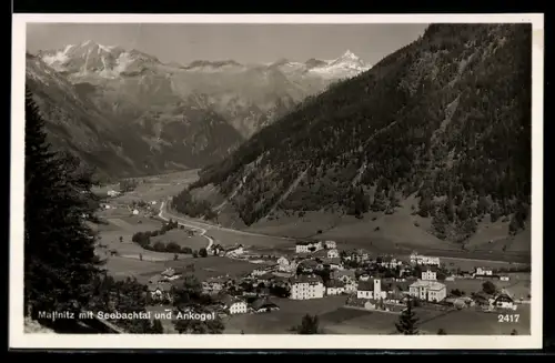 AK Mallnitz /Kärnten, Seebachtal und Ankogel