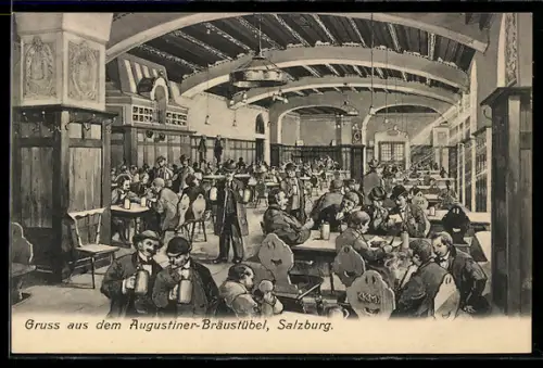 AK Salzburg, Gaststätte Augustiner-Bräustübl, Bierstube