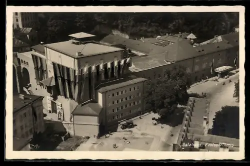 AK Salzburg, Festspielhaus, Luftaufnahme