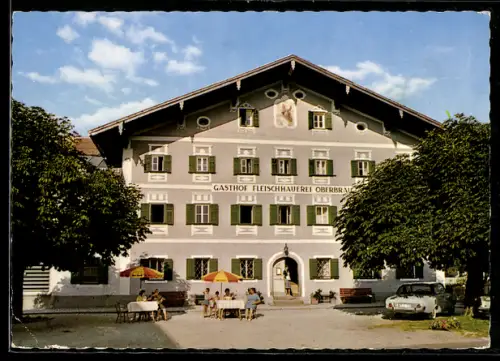 AK Mittersill /Salzburg, Gasthof und Fleischhauerei Oberbräu, Bes. A. Feuersinger