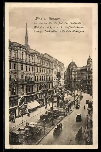 AK Wien, Graben mit Pestsäule