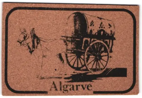 Kork-AK Planenwagen mit Esel